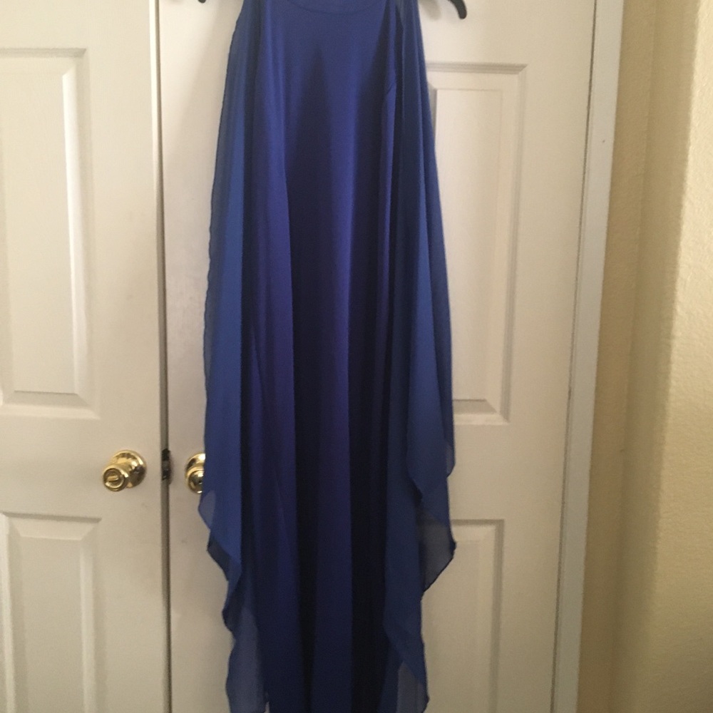 Blue evening dress